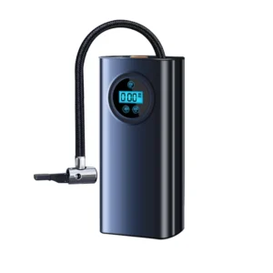 Inflador de llantas portátil eléctrico con manómetro