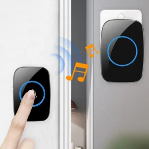 Timbre inalámbrico para puerta con 2 receptores