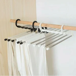 2pcs Gancho Pantalones Organizador Multiple Ahorra Espacio