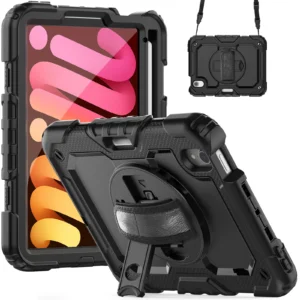 Funda protectora para iPad con correa y soporte