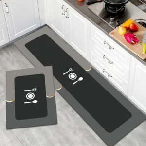 tapete de cocina antiderrapante lavable set 2 piezas