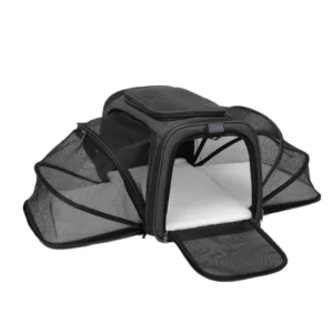 Bolsa transportadora para mascota con malla ventilada