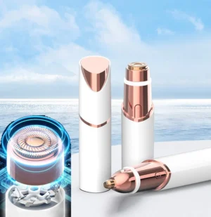 Rasuradora facial para mujer recargable USB blanca