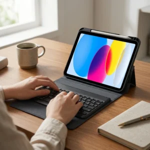 Funda con teclado bluetooth para iPad 10.9 pulgadas