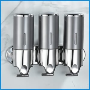 Dispensador de jabón líquido de acero inoxidable para baño