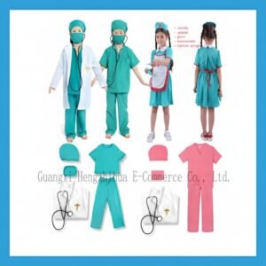 Disfraz de doctor niño con estetoscopio de juguete