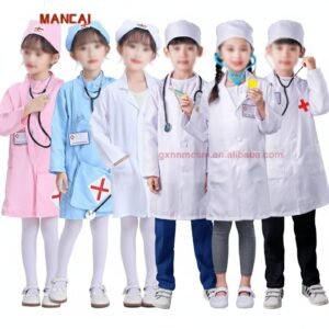 Disfraz de doctor para niño niña con gorro Medico Enfermero