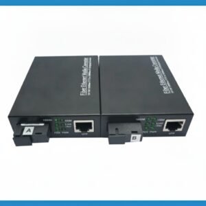 Convertidor De Medios De Fibra Óptica 100mb Sc 25km 1par