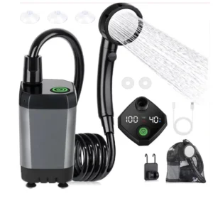Regadera electrica portatil recargable camping viaje