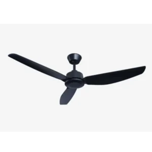 ventilador de techo negro 3 aspas control de pared 52"