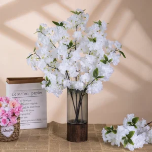 Rama flor artificial cerezo colgante decoración boda