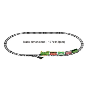 Tren eléctrico de juguete con vías clásico para niños