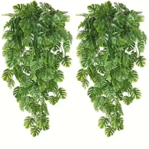 planta artificial colgante costilla de adan 2 piezas