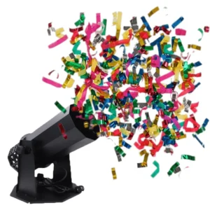 Cañon lanzador de confeti electrico con control remoto