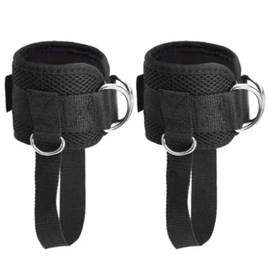 Tobillera ajustable con anillo d para ejercicio y gym