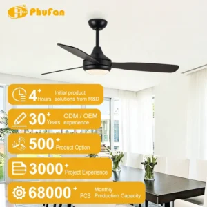 ventilador de techo con luz led y control remoto
