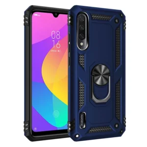 Funda para Xiaomi Mi A3 CC9e con anillo azul