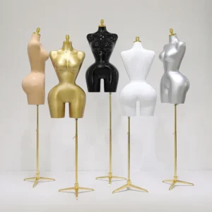 Maniqui femenino curvy busto y cadera con base tripie