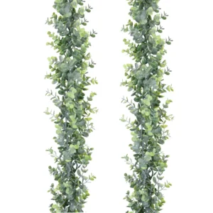 Guirnalda artificial de eucalipto decoración boda hogar