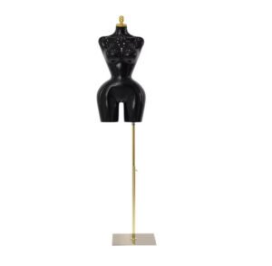 Maniqui femenino medio cuerpo curvy con base ajustable