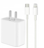 CARGADOR PARA IPHONE 14 , 13 , 12 , 11 CARGADOR RAPIDO 20W BLANCO